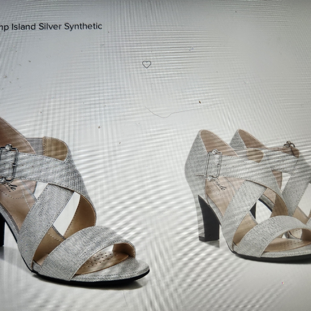 Life Stride Silver Heels